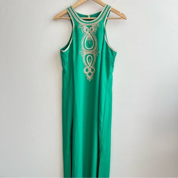 LILLY Pulitzer Taylane Embroidered Maxi Shift Dress NWT Womens Size 10 - Picture 3 of 11
